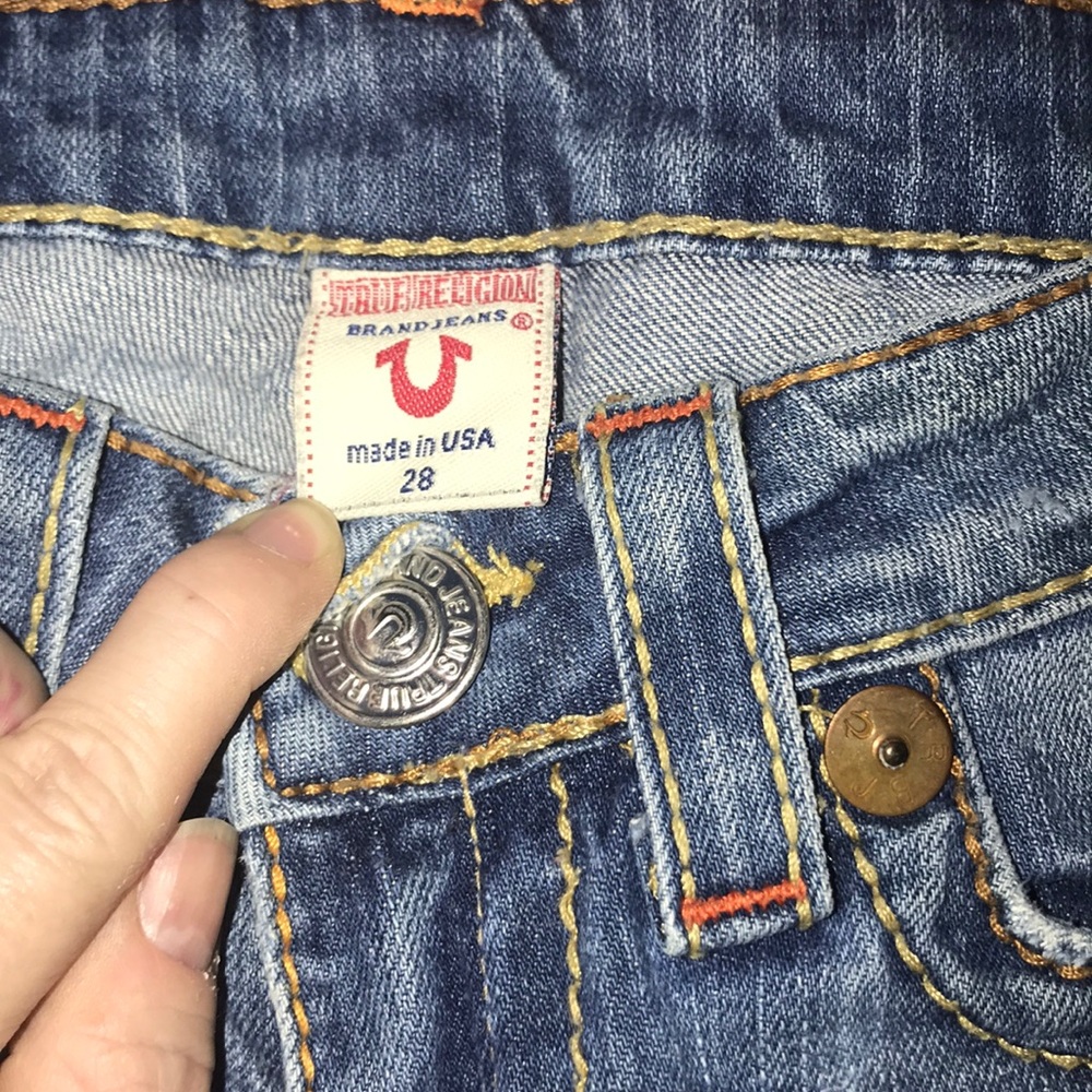 True Religion Joey Big T Twist Hem Sz 28 - Picture 8 of 8